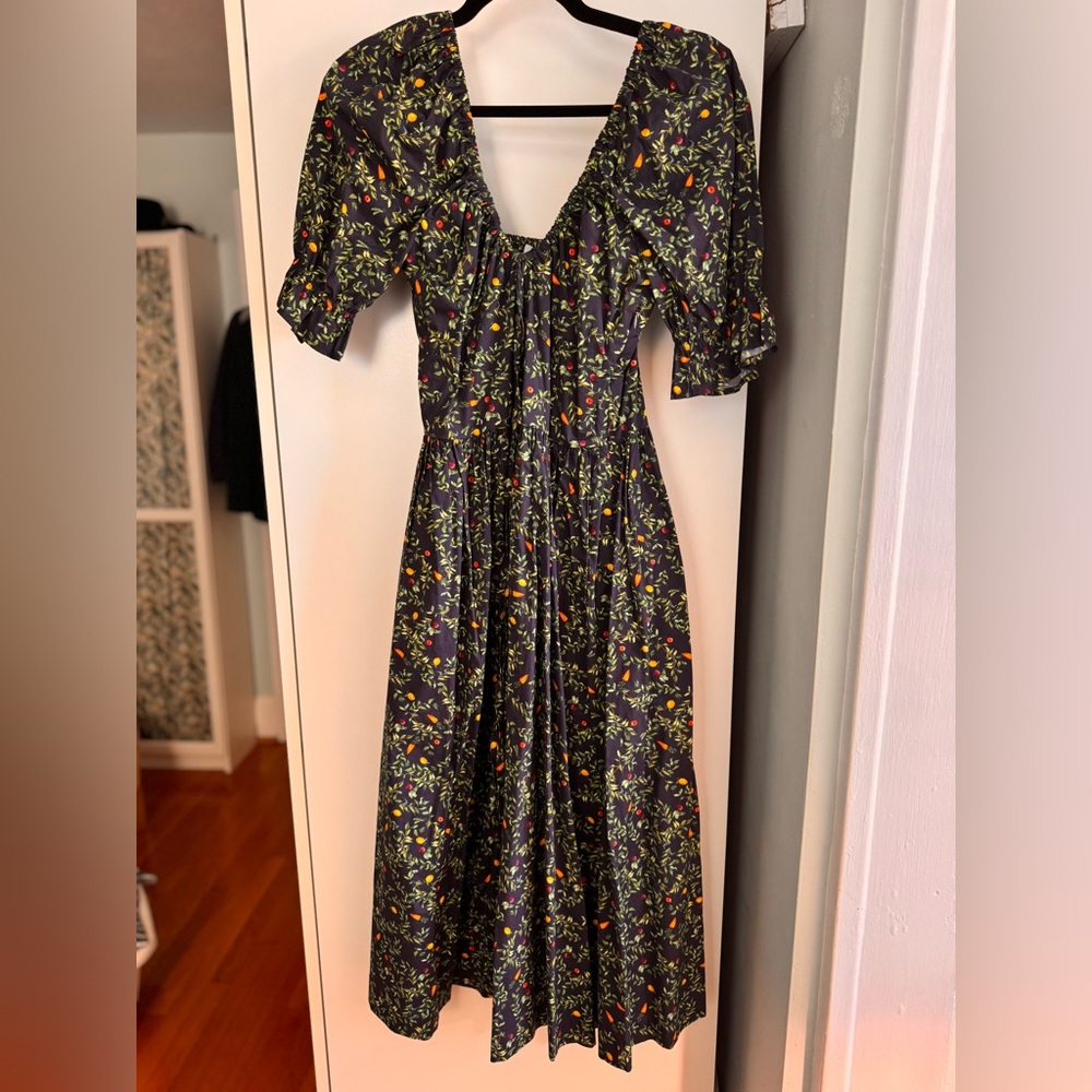 Hill House Ophelia Dress with Puff Sleeves and Sweetheart Neckline